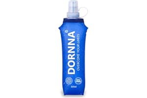 DORNNA® Gourde Souple Sans BPA - Flasque Running, Soft Flask, Bouteille d'eau pour Sport Utilisation Hydratation en Extérieur. (500 ml)