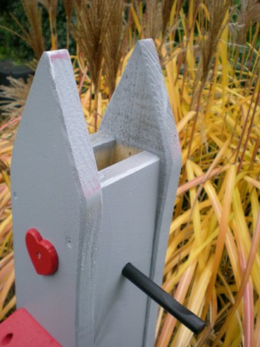 Original Die Vogelvilla, Futtertürmchen Klassik, Futterhaus, Vogelhaus, grau - 6