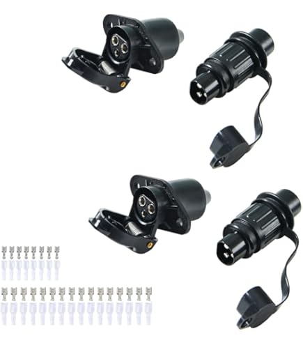 Spina 3 Poli Per Trattore 12V/24V - Norma DIN 9680, Impermeabile - Per Macchine Agricole E Rimorchi