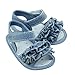 DEHANG Baby Girls Toddler Jean Sandal Shoes Little Kid Indoor Shoes Blue 9-12 Month