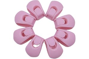 Nicear 8-pack rosa påslakanklämmor – halkfria, stiftfria hållare för att fästa påslakan