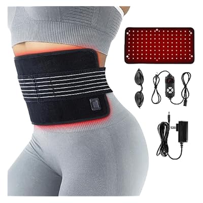 Red Light Therapy Belt, 660nm Red Infrared Light Device For Body, Portable Heating Therapy Pad For Women Men, Wearable Wrap With Timer For Waist Back Shoulder