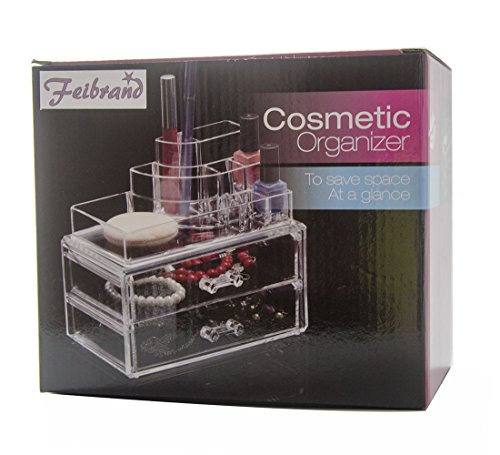 Feibrand Kosmetik Make-up Veranstalter Clear 2 Schubladen - 2