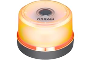 OSRAM LEDSL102 Ledguardian Road Flare Sign V16 Emergency Light for Cars, Breakdown Light, Car Emergency Beacon, Round Safety Warning Light for Vehicles and Motorcycles