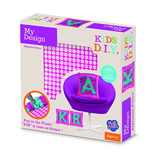 MGM - MGM77402 - Loisirs Créatifs - DIY - Coussin Alphabet à Décorer - Pluschraft