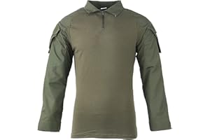 SHUOJIA Combat Shirts Tactical Shirt Multicam Tattica Softair, Mimetica, Paintball, Militare