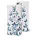 Produktbild KunyFond Hülle für iPhone 7,iPhone 7 Schutzhülle Brieftasche im BookStyle,Kreative Retro Schön PU Leder Hülle Tasche für iPhone 7 Malerei Marmor Muster Flip Handytasche Kunstleder Lederhülle Folio PU Leather Wallet Case Klapp Cover Schutz Etui Schale Schutzhülle Bumper Dünn TPU Back Rückseite Tasche Ständer Etui mit Standfunktion Karteneinschub und Magnetverschluß Anti-Scratch Shell Etui Pouch Flip Case Cover für Apple iPhone 7 4.7" (Blauer Schmetterling)
