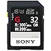 Price comparison product image Sony 32GB SDHC Flash Memory Card - High Speed G Series Class 10 UHS-II (Read 300MB/s and Write 299MB/s) - SF32G