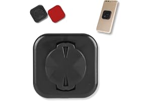 Hominas Supporto Adesivo per Telefono Bici 40x40 mm Supporto Adattatore per Cellulare per Garmin Edge Plastica Nera