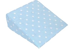 Cuddles Collection Dotty Wedge Pillow (Blue)