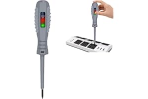 HIVETZ 2-In-1 High Torque Strong Magnetic Screwdriver Electricity Detector, Electrical Circuit Tester Pen, Portable Voltage Tester Screwdriver (Cross-Head, 1)