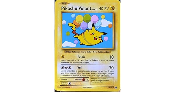 Toys Hobbies Pikachu Volant Secrete 40pv 110 108 Xy Evolutions Carte Pokemon Rare Neuve Fr Pokemon Trading Card Game