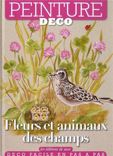 Fleurs et animaux des champs. Peinture déco. Fleurs et animaux des champs. Peinture déco.