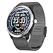 Produktbild MEISHENG N58 ECG Sports Watch HRV Report Blutdruck-Herzfrequenz-Test EKG + PPG EKG Smart Armband,Metallic