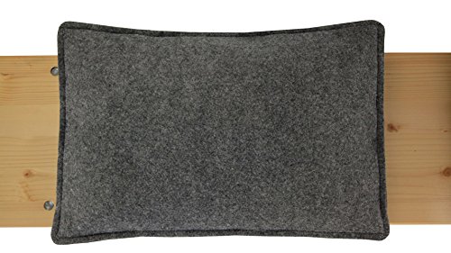 Filz-Kult Sitzkissen für Bierzeltgarnitur, grau-meliert, 4 Stück, Bierbank-Auflage, Filz-Kissen, Bank-Polster, schlicht und edel, Sitzunterlage, Bierbankkissen, Festzeltauflagen - 3