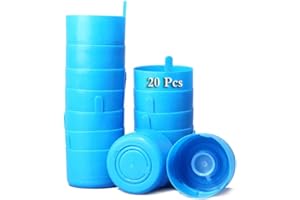 GTLAOGS Paquete de 20 tapones antiderrames, reutilizables tapa de jarra de agua de 3 y 5 galones Tapas de botella tapas antisalpicaduras antisalpicaduras Broches de repuesto para botella de agua
