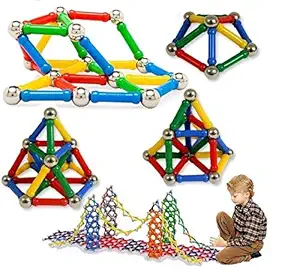 Chocozone 157pcs Magnetic Building Blocks Educational Toys for 10 Years Old Boys Girls, Multicolor