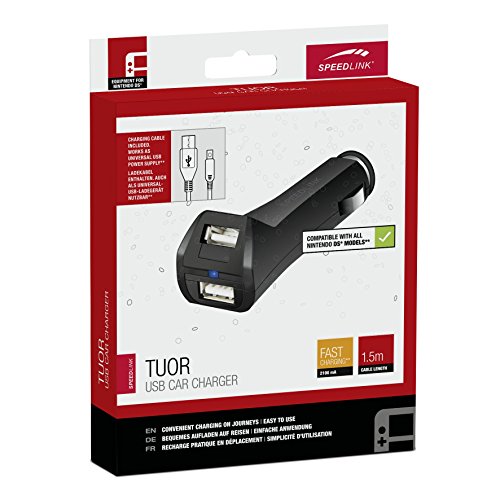 Speedlink TUOR USB Car Charger Auto Ladegerät – für N3DS XL/N3DS/NDSi XL/NDSi/N2DS, schwarz - 2