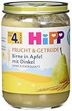 Hipp Birne in Apfel mit Dinkel