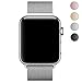 Price comparison product image LEEHUR Newest Milanese Apple Watch Band Loop Strap for 42mm Apple Watch Series 1 Series 2 Series 3