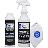 Carpet Moth Killer Spray 1ltr and Carpet Moth Killer Powder XL pack size 300g - Formula ‘C’ Moth Spray and Formula ‘P’ Moth Powder from Pest Expert (HSE approved and tested – professional strength product)