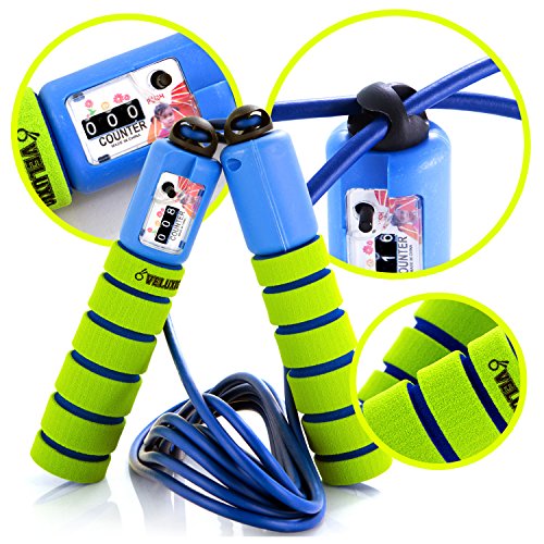 Springseil für Kinder und Profis: Box, Crossfit, mit digitalem Zähler. - 3