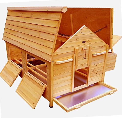 Eggshell Extra Large Chicken Coop Hen House Poultry Ark Home Nest Box Coup With Slide Out Cleaning Tray No Shiping To Northern Ireland Islands