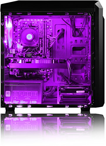 VIBOX Pyro GS370-81 Gaming PC – 3,9GHz Intel i3 Dual Core CPU, GTX 1070, leistungsfähig, Hochleistung, leistungsstärker, Spec, Desktop Gamer Computer mit Spielgutschein, Grün Innenbeleuchtung, lebenslange Garantie* (3,9GHz Intel i3-7100 Dual-Core Kabylake CPU-Prozessor, Nvidia GeForce GTX 1070 8GB Grafikkarte, 16GB DDR4 2133MHz RAM, 1TB (1000GB) SATA III HDD 7200rpm Festplatte, Aerocool 600W 85+ Netzteil, CIT Storm Grün Gaming Geh§use, Intel B250 LGA1151 Mainboard, Ohne Windows Betriebssystem) - 4