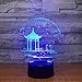 Produktbild Bbdeng 3D-Nachtlicht Energie Sparen LED-Touch-Farbe Beleuchtung Kreative Kinder Schlafen Tischlampe USB Oder Batterie Pavillon Conventional