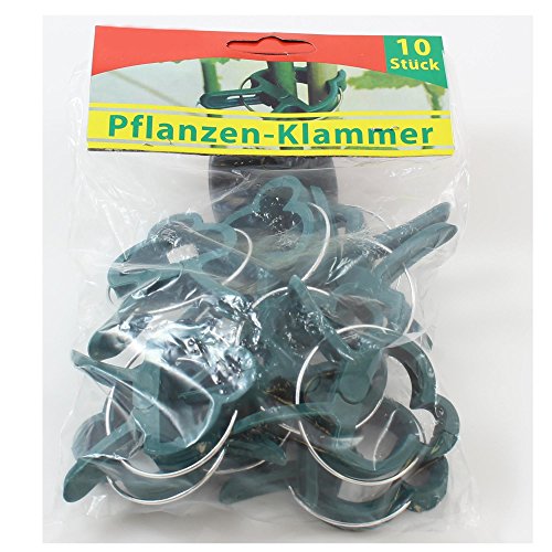 Pflanzenclips Pflanzenklammern 20 Stück – Set aus stabilen Clips für kleine & große Triebe Spaliere Rosenbögen Rankhilfen - 2