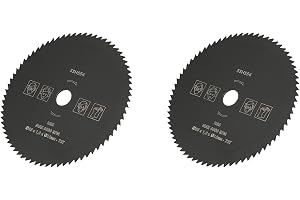 2 st sågblad 85 mm x 10 mm HSS 72 sågtänder cirkelsågar sågblad träbearbetningsskivor trä metall PVC aluminium hjul