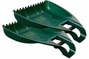 St@llion Leaf Grabber, Leaf Hands, Leaf and Grass Removal Handheld Leaf Collector, Garden Cleaning Waste Rubbish Litter Scoop Lawn Rubbish Collector (Pair)