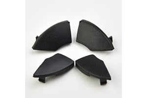 ZYNCUE Black Button Mold Cover for Fiat 500 Radio Cd Button Trim Mold Cover Removal Decoration-4 Pack