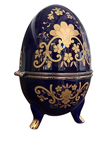 Uovo porcellana uova di pasqua uovo scrigno scrigno stile antico