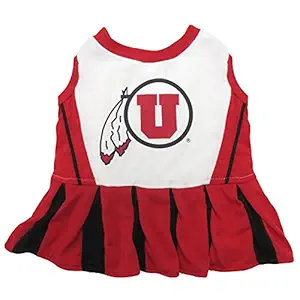 Pets First NCAA Utah Utes Dog Cheerleader Outfit, X-Small