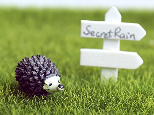 Miniatur Kunstharz Garten Fee Ornament Flower Pot Blumentopf Home Decor Igel & Pilz Set - 2