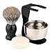 VERY100 Pro Shaving Set Badger Bristle Shaving Brush + Arcylic Brush Houlder Stand + Bowl + Shaving Soap