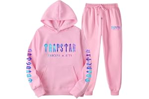 LIAOPUFUS Homme Sweat À Capuche Trapstar Logo Ensemble de Sport Deux Pièces Jogging Pour Hommes Tendances Automne-hiver Nouveautés Sportwear Garçon