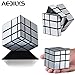 Produktbild AEDILYS® neue mode zauberwürfel 3x3x3 spiegel geschwindigkeit cube mit dock Silver