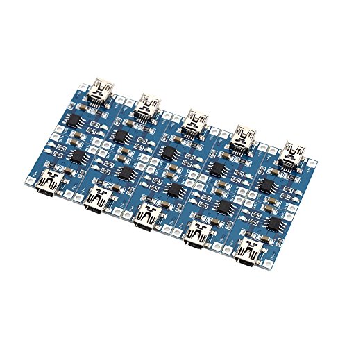 KKmoon 10pcs TP4056 5V Charger Module Mini USB 1A Lithium Batterie Charging Brett Linear