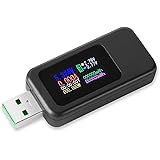 Tester USB 3.0 Multimetro 4-30V 0-6.5A USB Tester di Tensione e Corrente Voltmetro Volt Amperometro Digitale LCD, Rilevatore 