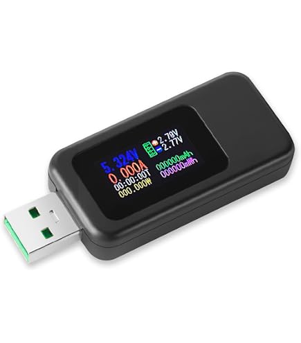 Medidor USB-C Heemol Para Probar Cargadores, Mide Voltaje, Corriente, Capacidad - Compatible Con PD3.1, QC4.0, 3.3-40V, 12A