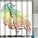 Produktbild Xunulyn Eco Friendly Heavy Duty Peva - Naturally Mold Shower Curtain 60x72 INCH Giraffe Abstract Background Image Additional Format Made coreldraw Settings Tools Management