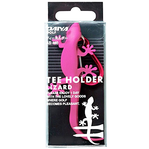Daiya Golf Tee Holder Pink Lizard
