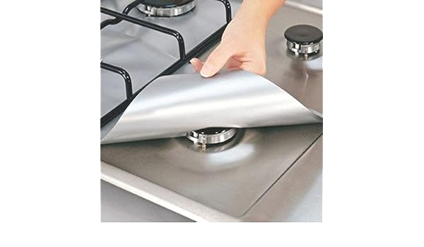 sottopentola rivestimento protettivo per fornello a gas LinTimes Foglio di  alluminio di protezione riutilizzabile per fornello a gas antiaderente  Coperchi per padelle Casa e cucina berjaya.edu.my