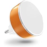 GM 3032 Nano LED Night Lamp, 0.5W Plug-in Night Light with Soft Ambient Glow for Bedroom, Kids Room, Hallway, Energy-Efficien