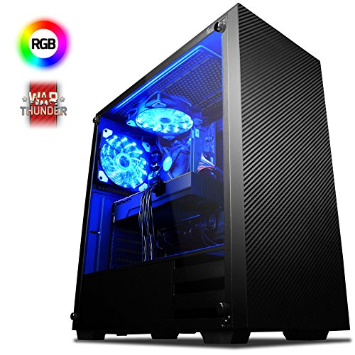 VIBOX Kaleidos RSR760-27 Gaming PC Ordenador de sobremesa con Cup  n de Juego  4 1GHz AMD Ryzen 8-Core Procesador  Radeon RX 560 Tarjeta Grafica  32GB DDR4 RAM  2TB HDD  Ning  n Sistema operativo 