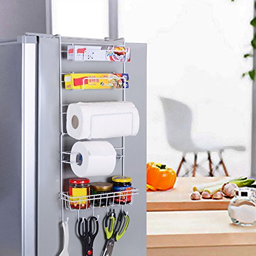 Yontree® Étagère à Suspendre pour réfrigérateur avec Ventouses Étagère à Epices Rangement Cuisine