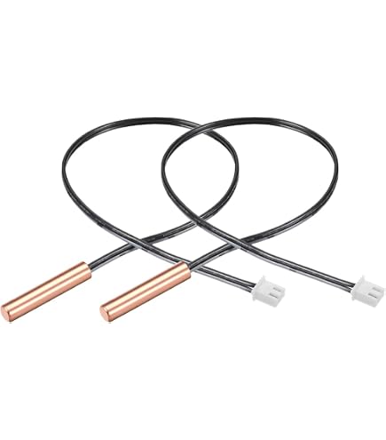 Produktbild von QUARKZMAN NTC 10K Temperatursensor 2er-Pack – Wasserdichte Edelstahlsonde Mit XH2.54-2P Stecker, 40cm Kabel, -30°C Bis 125°C