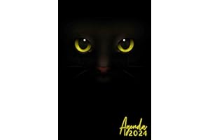 Agenda Settimanale 2024: Calendario mensile e settimanale | 1 Settimana Su 2 Pagine | Formato A5, a tema gatti